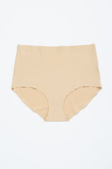 Beige Seamless High Waist Maternity Underwear