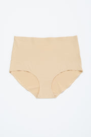 Beige Seamless High Waist Maternity Underwear