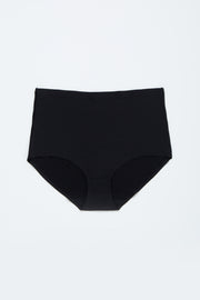 Black Seamless High Waist Underwear