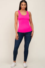 Hot Pink Seamless Tank Top