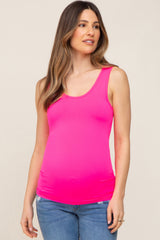 Hot Pink Seamless Maternity Tank Top