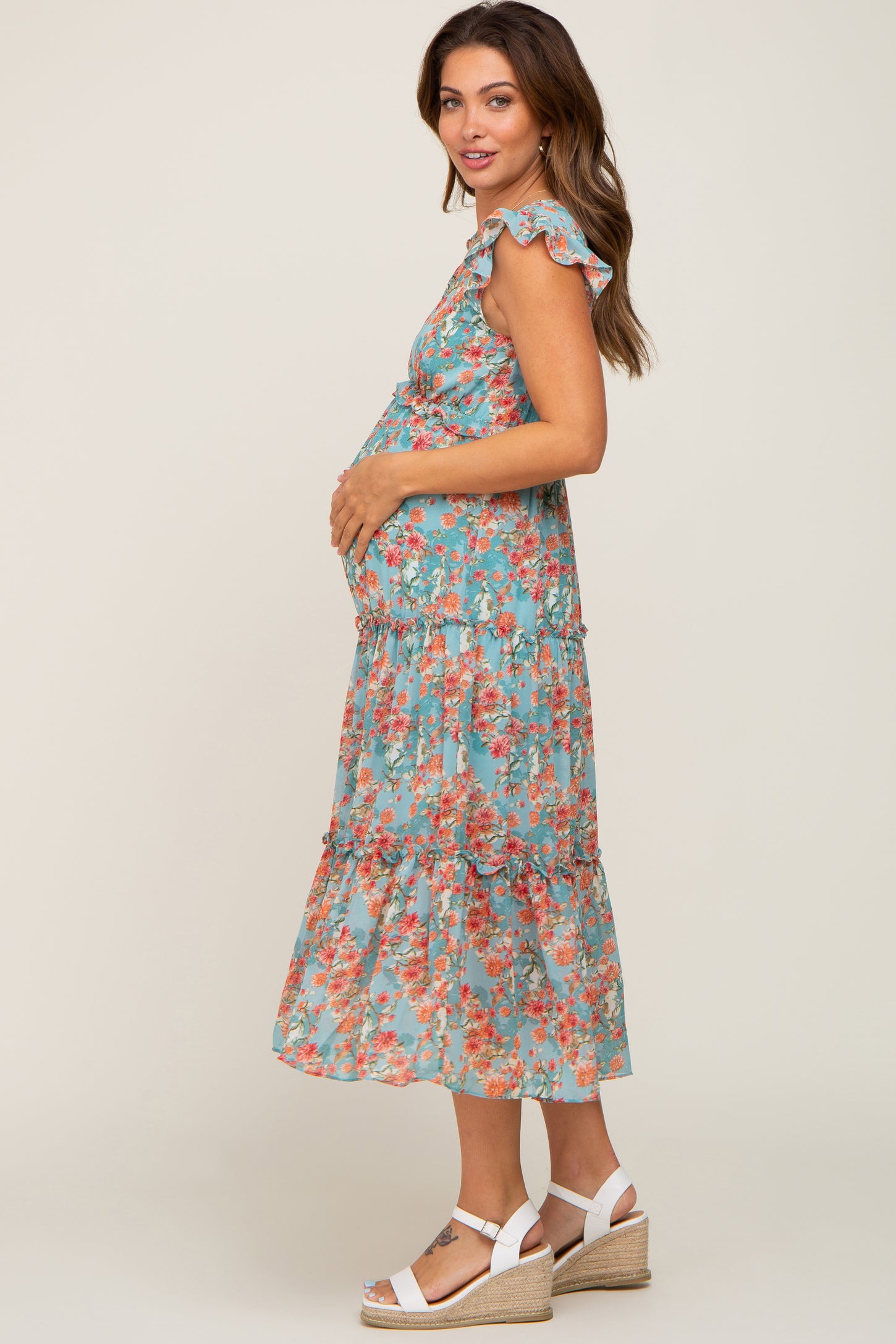 New* Isabel Maternity by Ingrid & Isabel Maternity Over Belly Midi