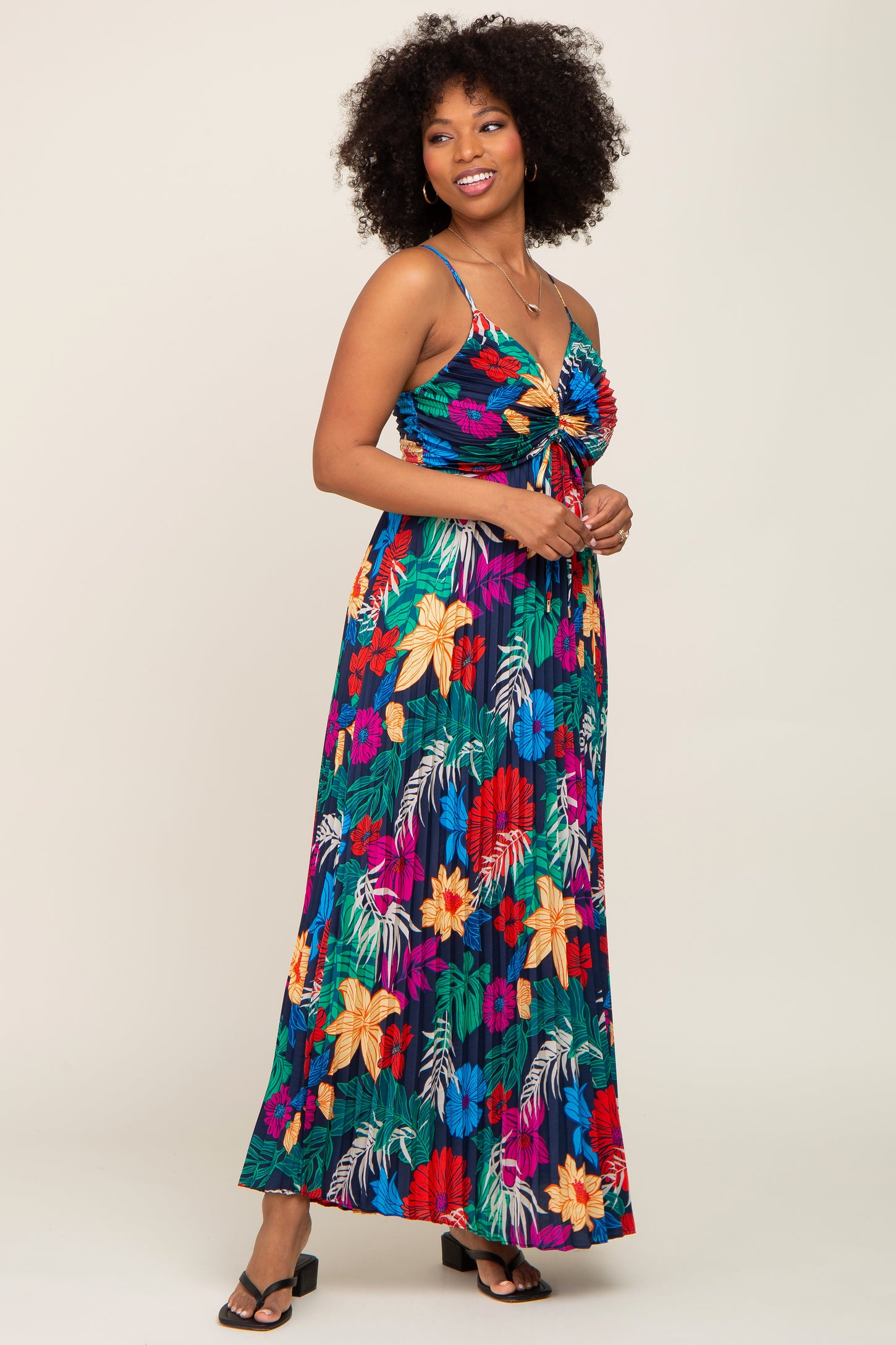 Tropical maternity 2024 maxi dress