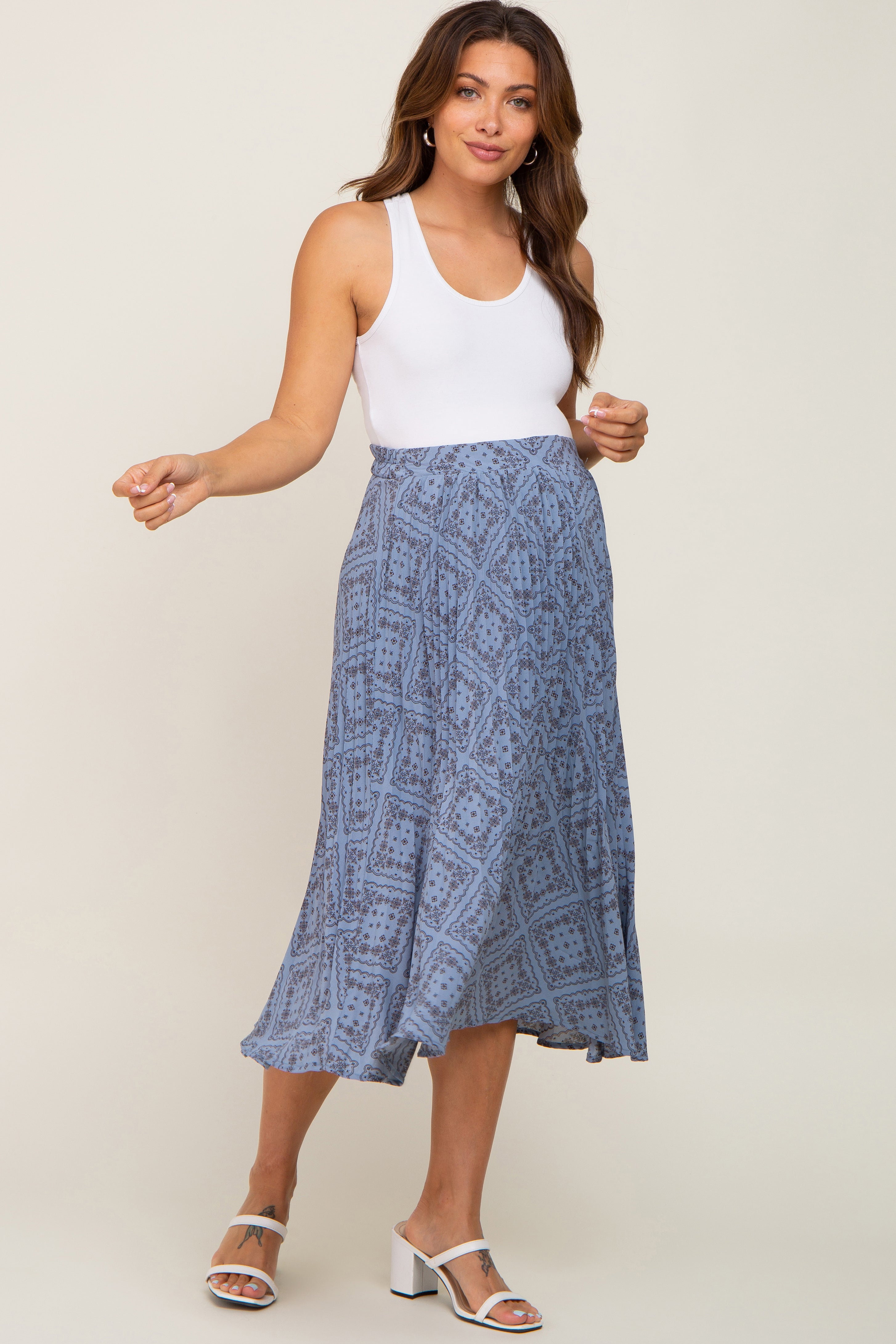 High waist maternity wholeselling maxi skirt