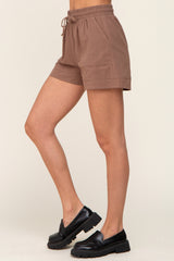 Mocha Drawstring Shorts