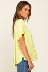 Lime Yellow Oversized Boxy Top