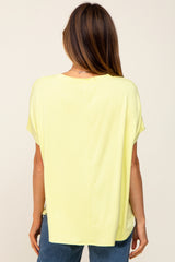 Lime Yellow Oversized Boxy Top