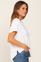 White Oversized Boxy Top