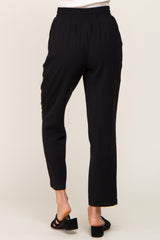 Black Drawstring Dress Pants