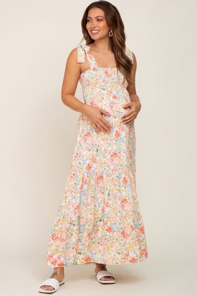 Sage Off Shoulder Long Sleeve Maternity Maxi Dress– PinkBlush