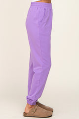 Lavender Basic Pocketed Sweatpants