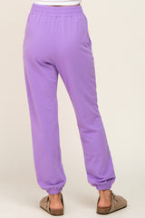 Lavender Basic Pocketed Sweatpants