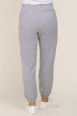 Heather Grey Basic Pocketed Maternity Sweatpants