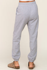 Heather Grey Basic Pocketed Sweatpants