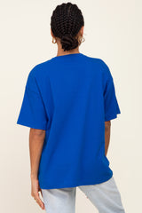 Royal Blue Oversized Basic Tee