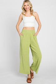 Light Olive Wide Leg Pants