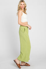 Light Olive Wide Leg Pants