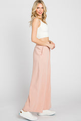 Light Pink Wide Leg Pants