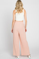 Light Pink Wide Leg Pants