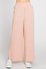 Light Pink Wide Leg Pants