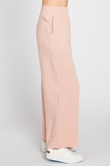 Light Pink Wide Leg Pants