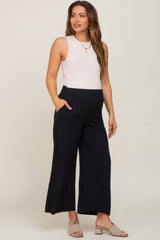 Black Wide Leg Maternity Pants