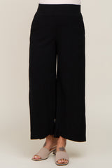 Black Wide Leg Maternity Pants