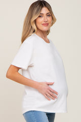 Ivory Basic Maternity T-Shirt