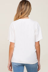 Ivory Basic Maternity T-Shirt