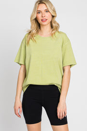 Lime Faded Basic T-Shirt