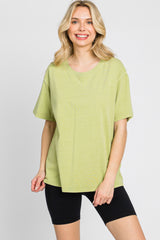 Lime Faded Basic T-Shirt