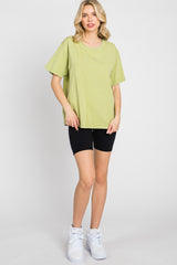 Lime Faded Basic T-Shirt