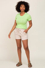 Lime Basic Crew Neck Tee