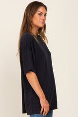 Black Basic Oversized T-Shirt