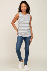 Ivory Striped Tank