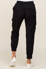 Black Drawstring Cargo Pants