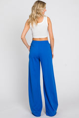 Royal Wide Leg Fray Hem Long Sweatpants