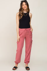 Mauve Maternity Jogger Pants