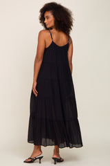 Black Tiered Maxi Dress