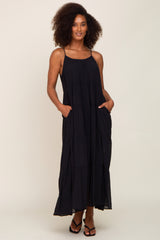 Black Tiered Maxi Dress