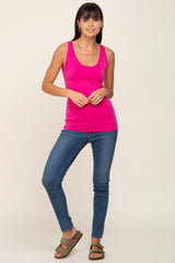 Fuchsia Seamless Fitted Tank Top