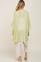 Lime Lightweight Side Slit Maternity Coverup