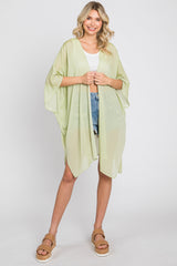 Lime Lightweight Side Slit Coverup