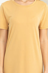 Yellow Midi T-Shirt Dress