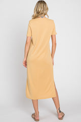 Yellow Midi T-Shirt Dress