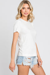 White Short Sleeve Top