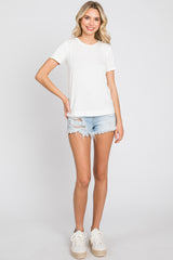 White Short Sleeve Top