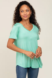 Mint V-Neck Tee