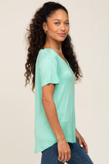 Mint V-Neck Tee