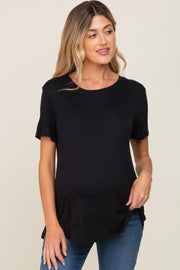 Black Basic Maternity Tee